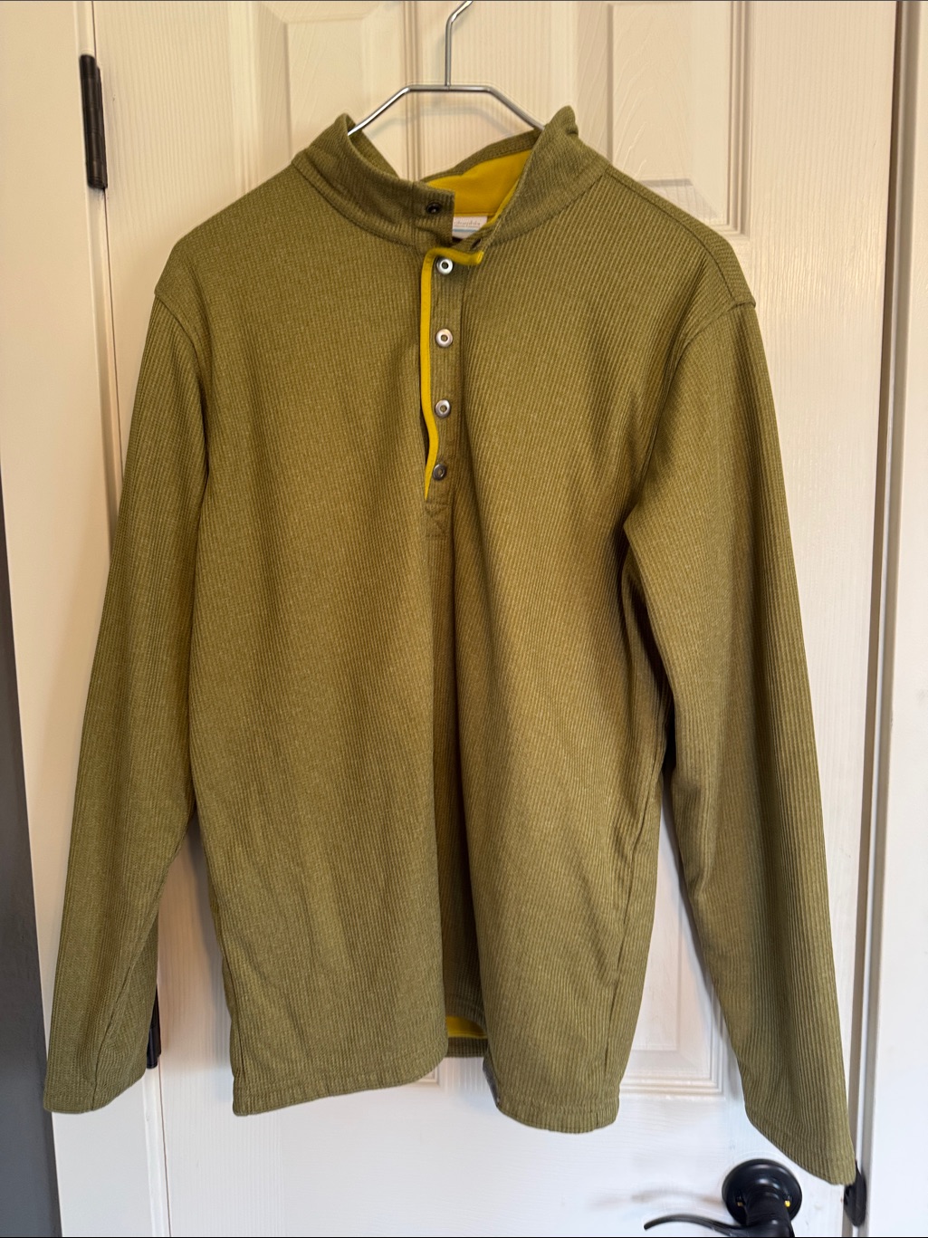 Mens Columbia Brand 5 Button Lines Henley Pullover Size L